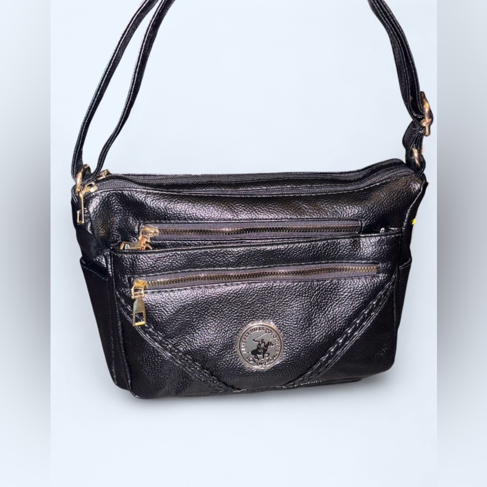 Beverly Hills Polo Club Black Multi-Section Crossbody Bag | NWT - Picture 12 of 12